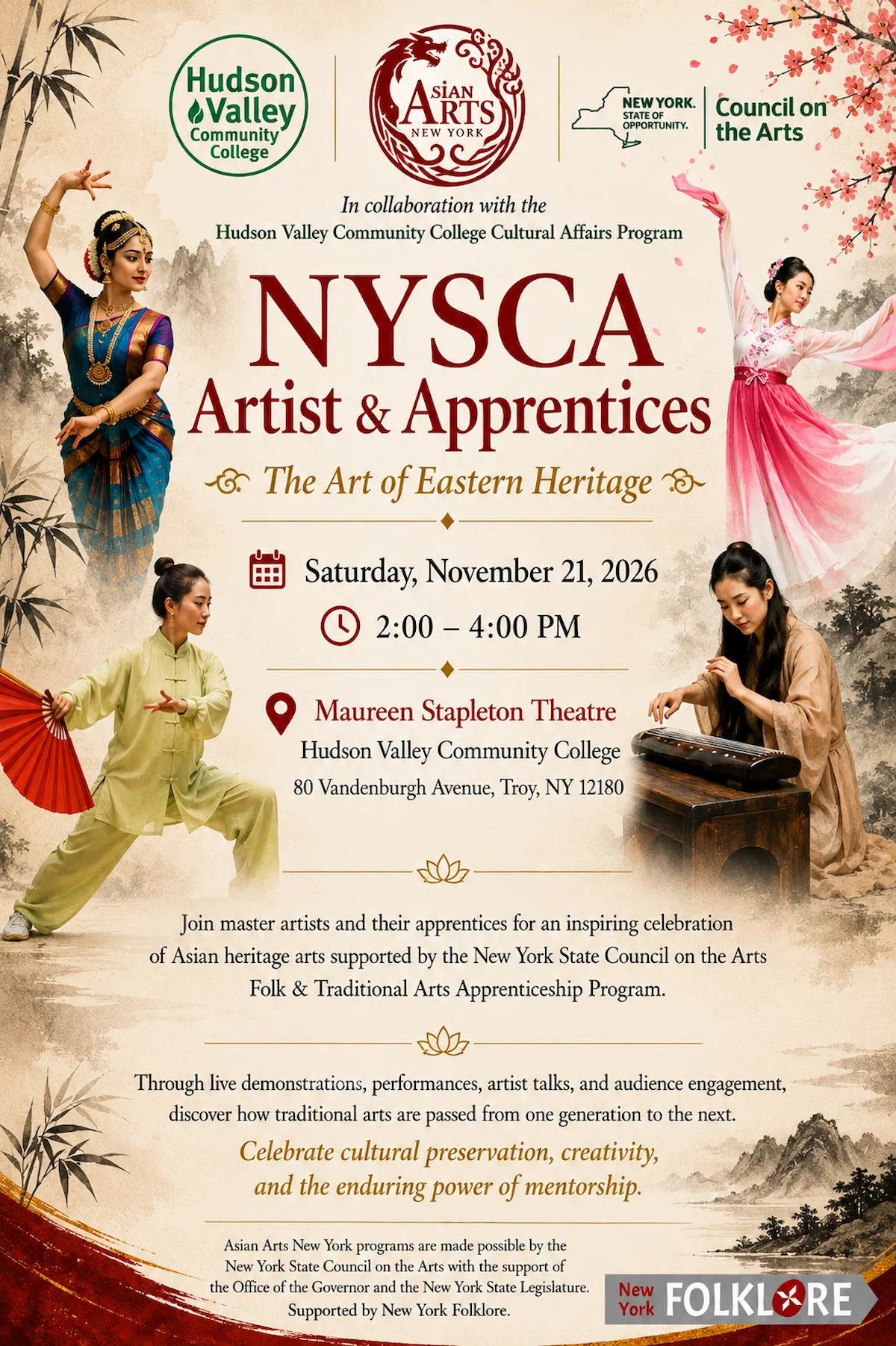 NYSCA Artist & Apprentices: The Art of Eastern Heritage