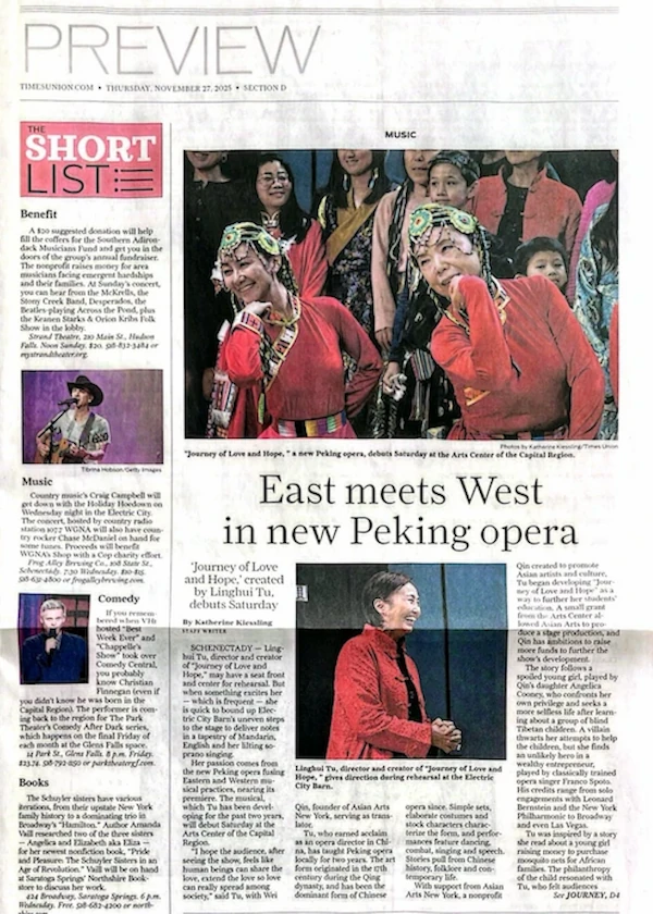 Journey of Love and Hope newspaper coverage